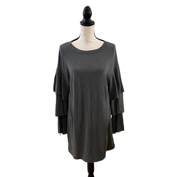 spirit of grace Dresses & Skirts - Tiered Sleeve Crew Neck Mini Dress